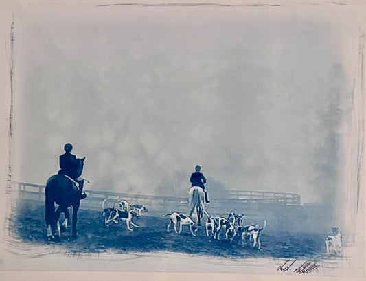 Morning Fog -cyanotype 11x14