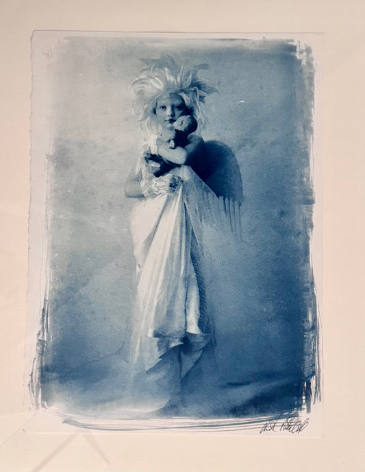 Angel -Cyanotype 11x14